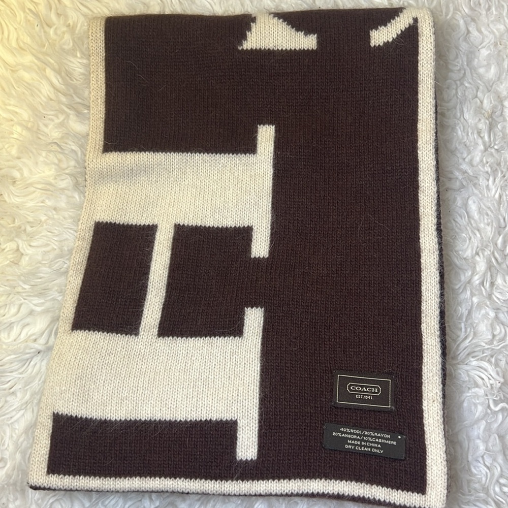 COACH Cashmere blend w/ rayon scarf